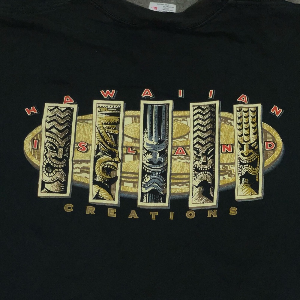 Vintage 90's Hawaiian Island Creations Surf T Shirt Sz XL Single Stitch USA Made